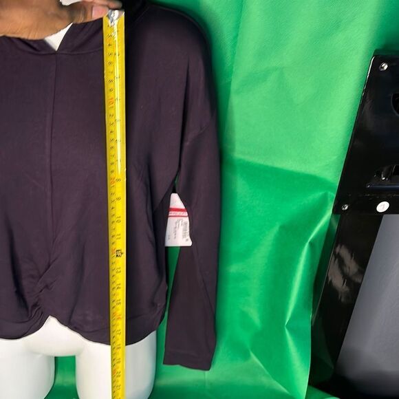 Zella Girl Hooded Pullover Burgundy size 8/10 - Picture 4 of 12